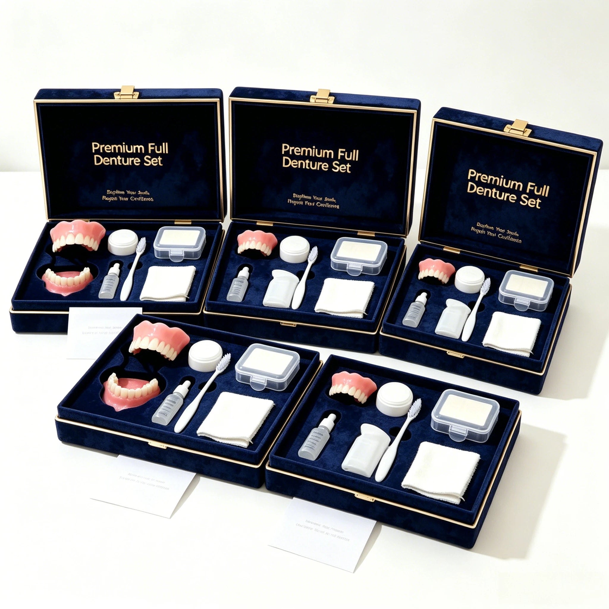 Instant Smile Full Mouth Denture Set Upper and Lower False Teeth - 16