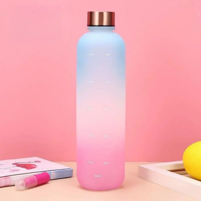 1000ml Gradient Sports Water Bottle Motivational Fitness Hydration Cup - 8