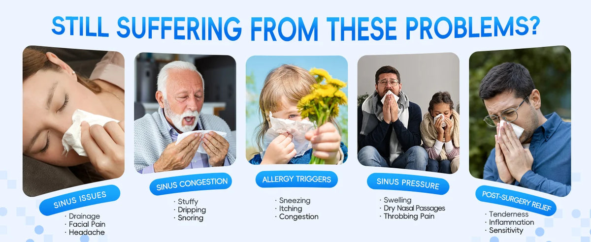 Electric Sinus Rinse Machine Nasal Irrigator Nose Cleaner