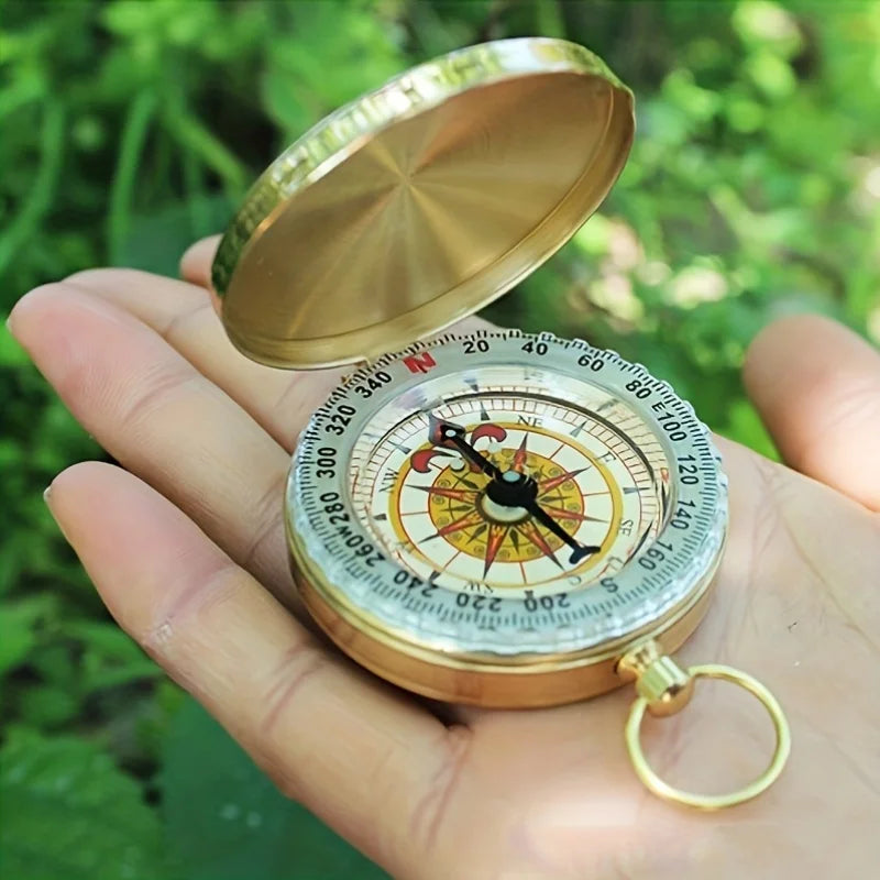 5 Pack Mini Pocket Compass Glow in the Dark Navigation Survival Tool