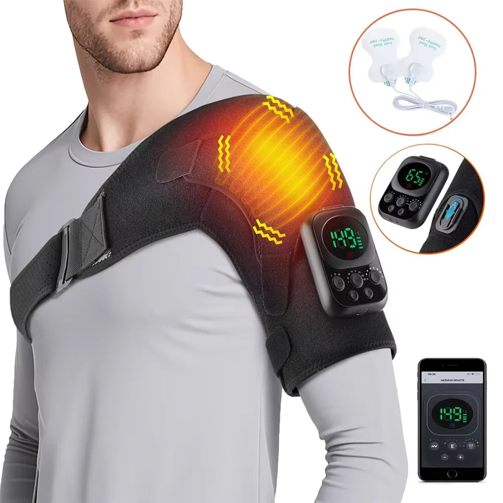 Smart Cordless Shoulder Heating Massager Electric Brace