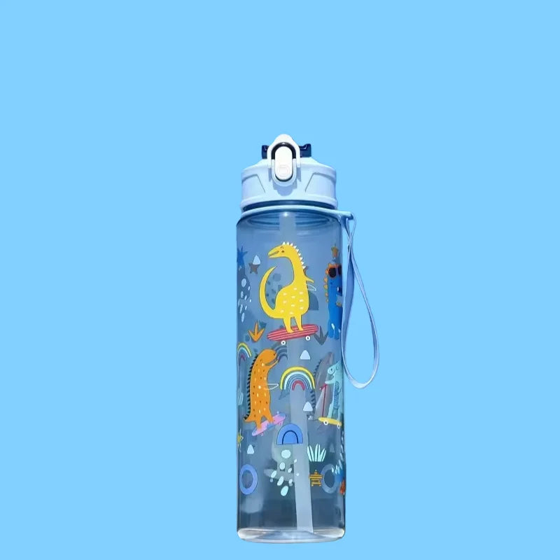 800ml Sports Water Bottle Motivational Fitness Cup with Time Marker