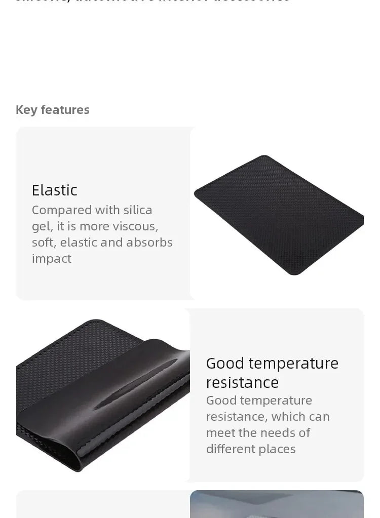 Anti-Slip Car Dashboard Mat Non-Slip Phone Holder Pad Organizer