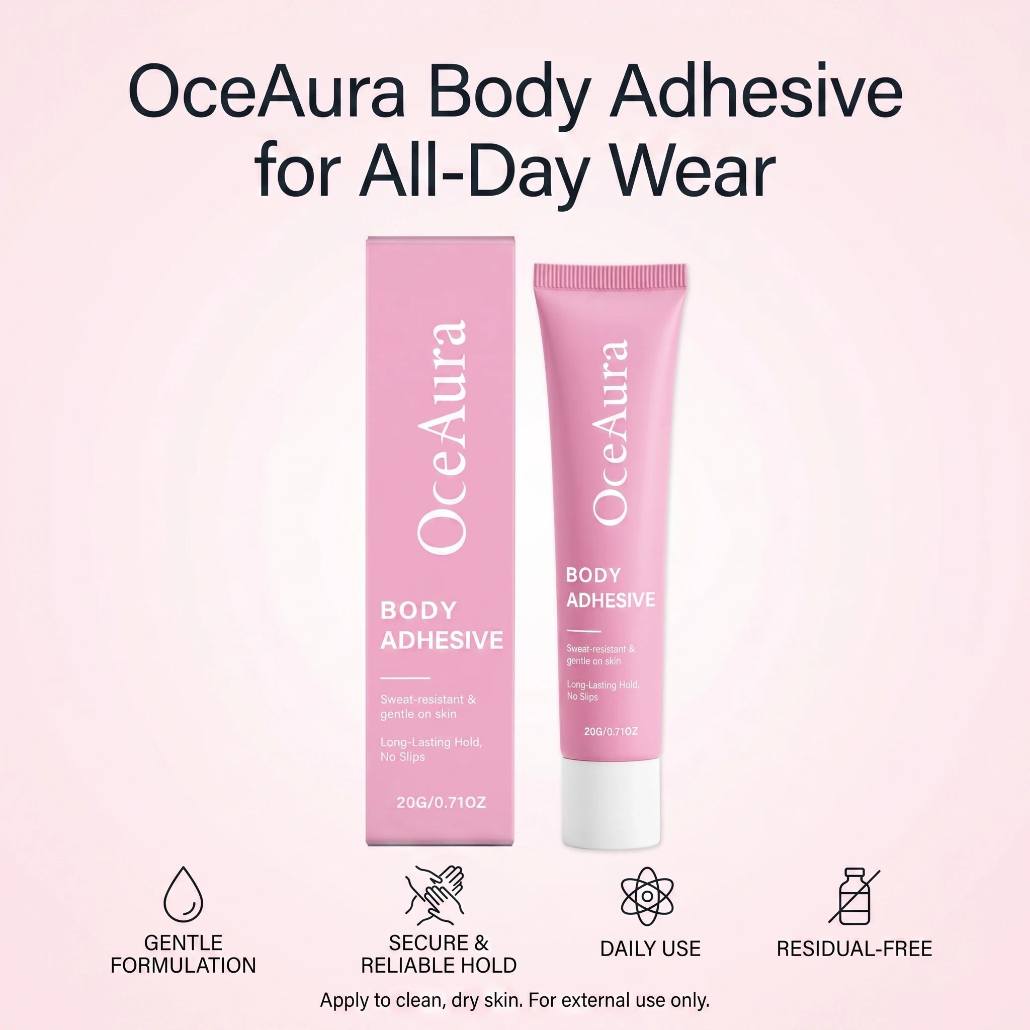 OceAura Body Adhesive for Clothing and Skin All-Day Wear - 1