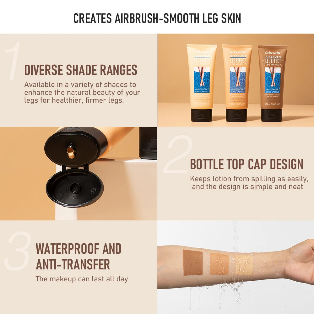 Waterproof Leg Makeup Body Foundation and Concealer