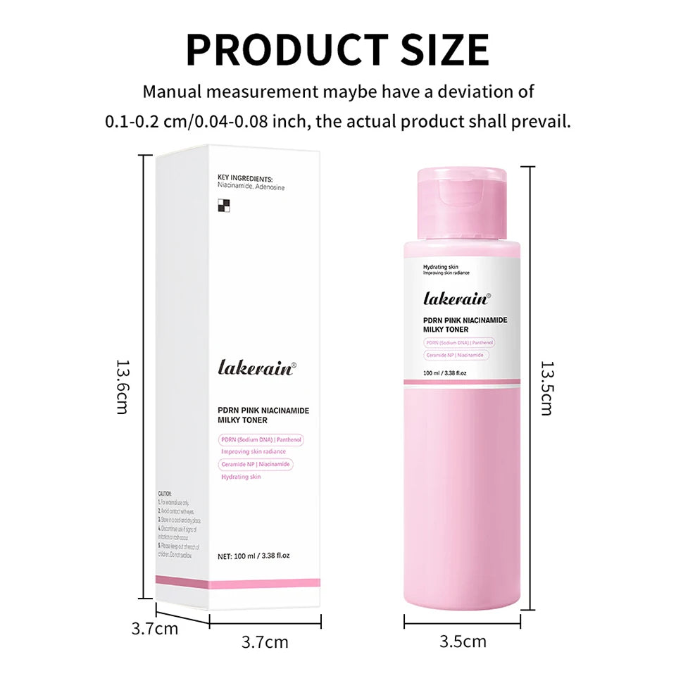 PDRN Pink Niacinamide Milky Toner Hydrating Facial Lotion