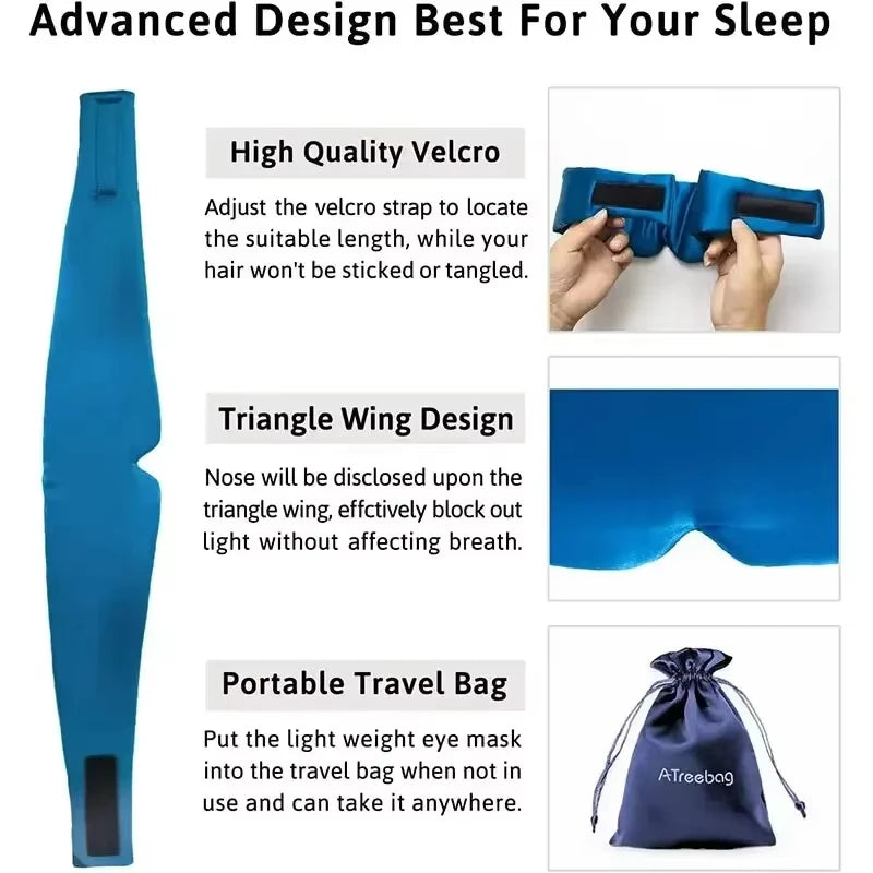 Silk Sleep Mask Pressureless Sleeping Mask Anti Wrinkle Eye Mask