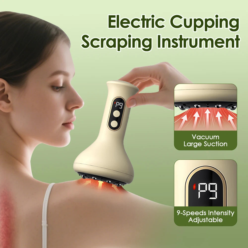 Electric Guasha Cupping Massager Scraping Body Shaping Tool