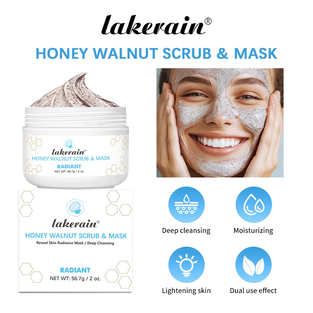 Honey Walnut Facial Scrub and Exfoliating Mask - 18