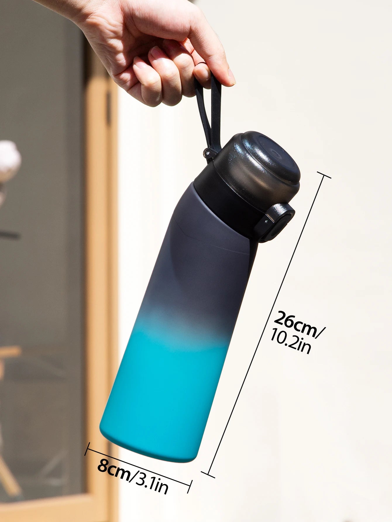650ml Flavored Water Bottle with Scent Pods Sports Air Infuser Cup