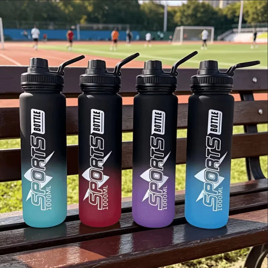 1000ml Sports Water Bottle Fitness Gym Jug with Handle and Carry Loop