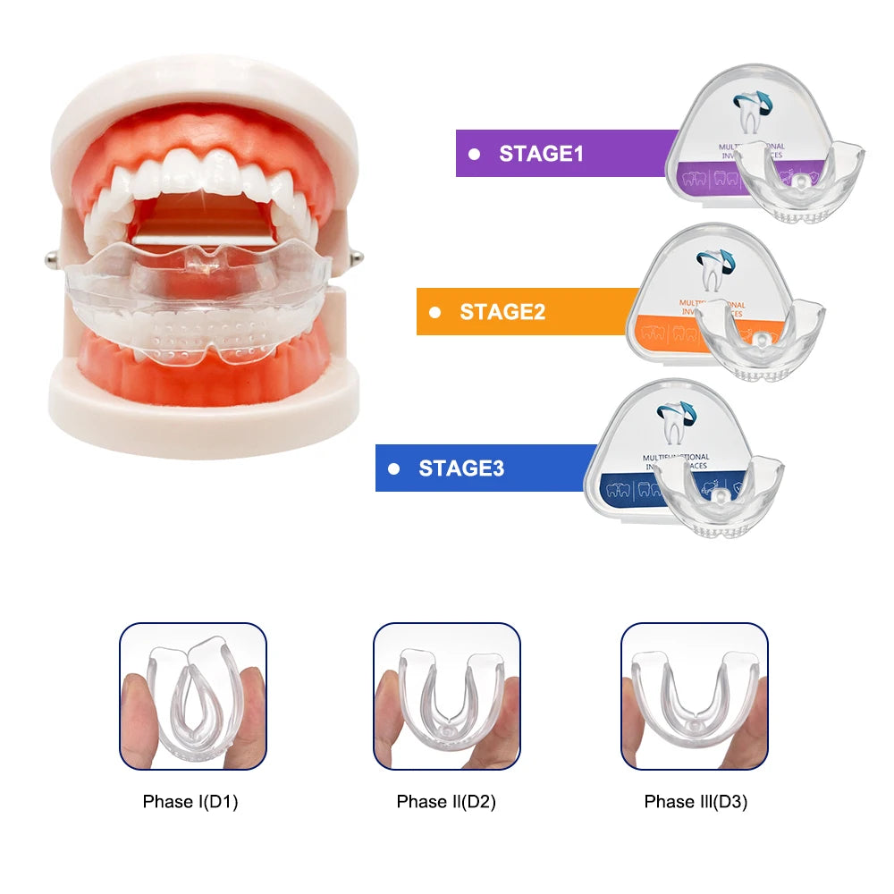 3 Stages Dental Braces Teeth Trainer Alignment Mouthpiece - 1