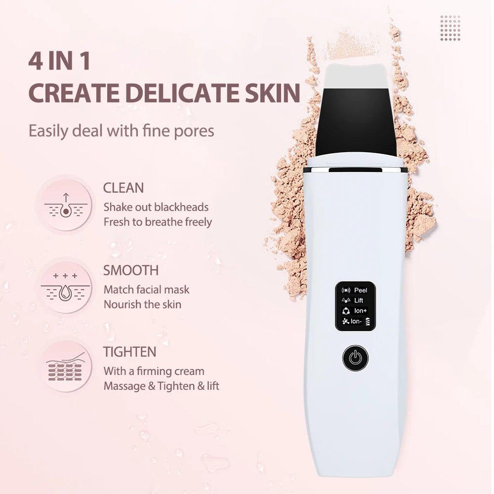 Ultrasonic Skin Scrubber Facial Pore Cleaner and Lifting Machine - 2