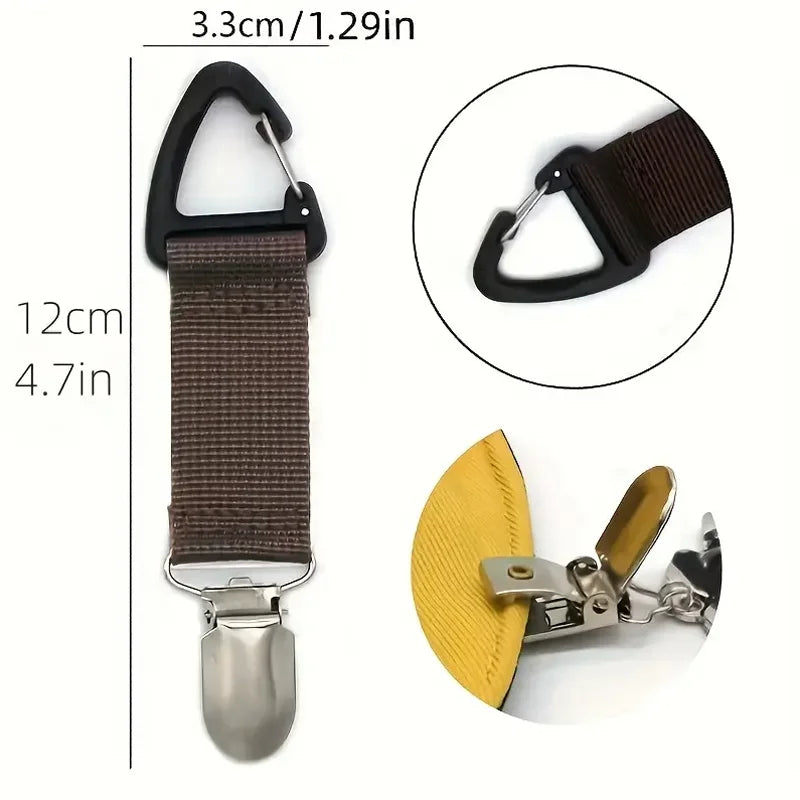 Portable Hat Clip for Travel Magnetic Hat Holder for Bags and Backpacks - 4