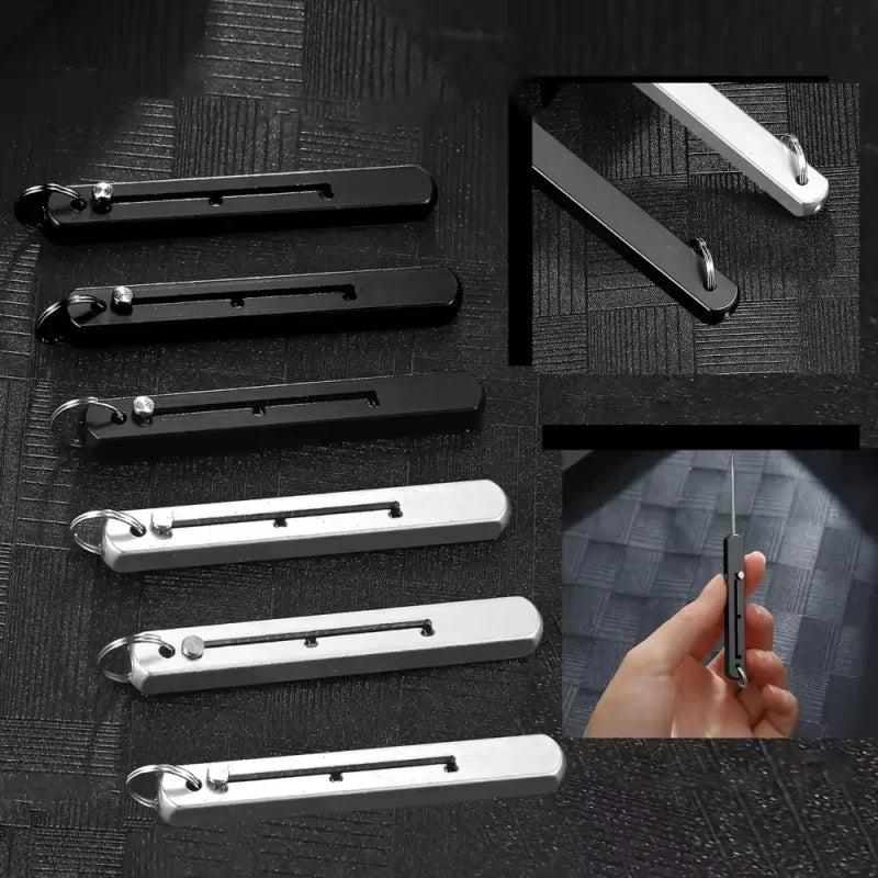 Portable Titanium Toothpick Set Metal Pocket Pick for Camping and Travel