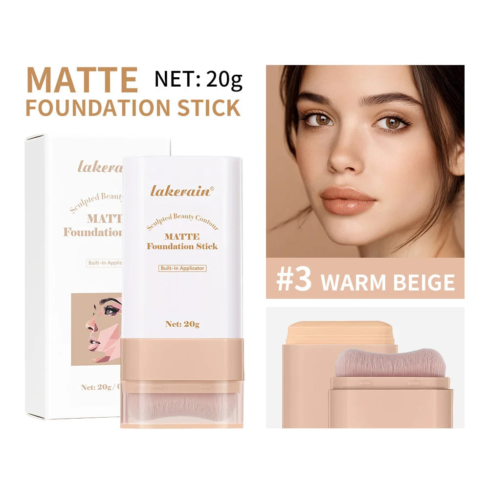 Matte Foundation Stick With Brush Concealer Makeup