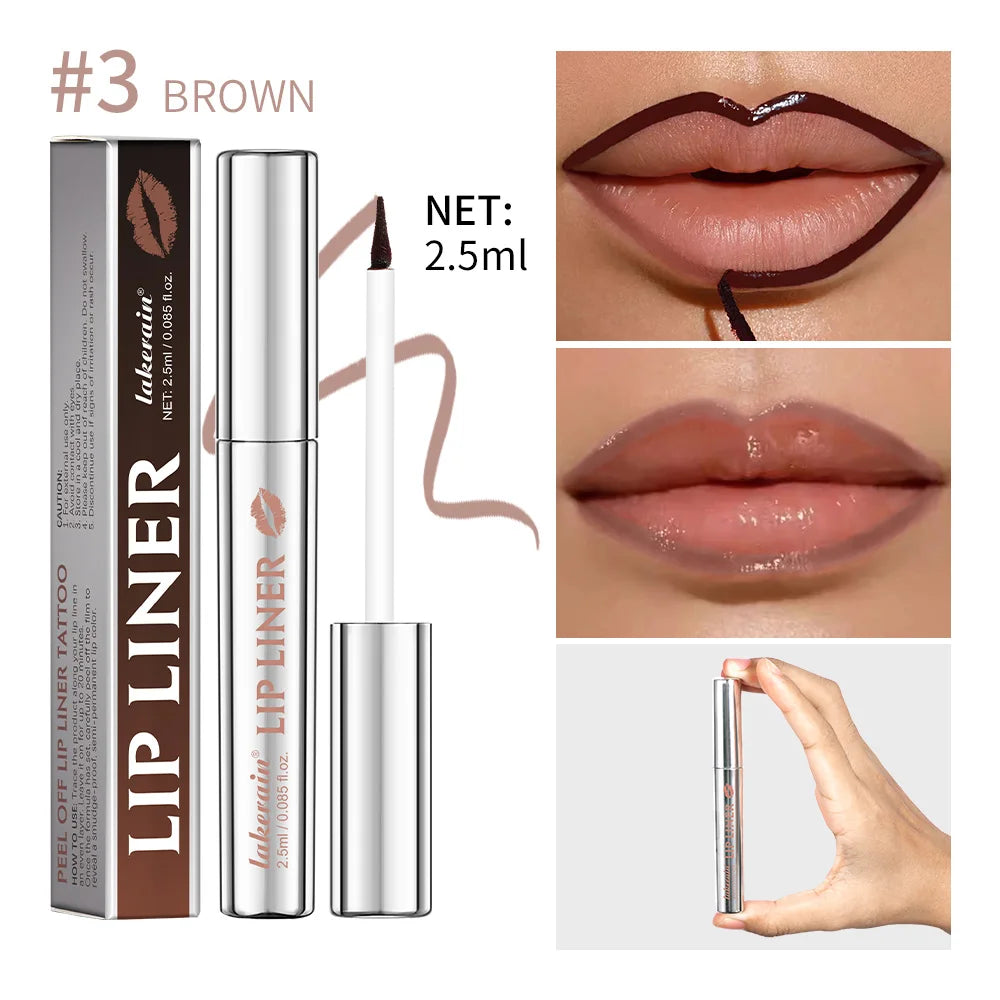 Waterproof Peel Off Lip Liner Tattoo Lip Tint Contour Stain - 22