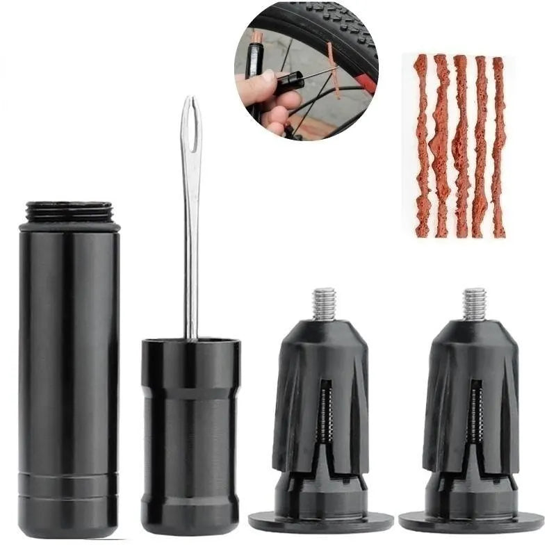 Tubeless Bicycle Tire Repair Kit Portable Bike Puncture Plug Tool