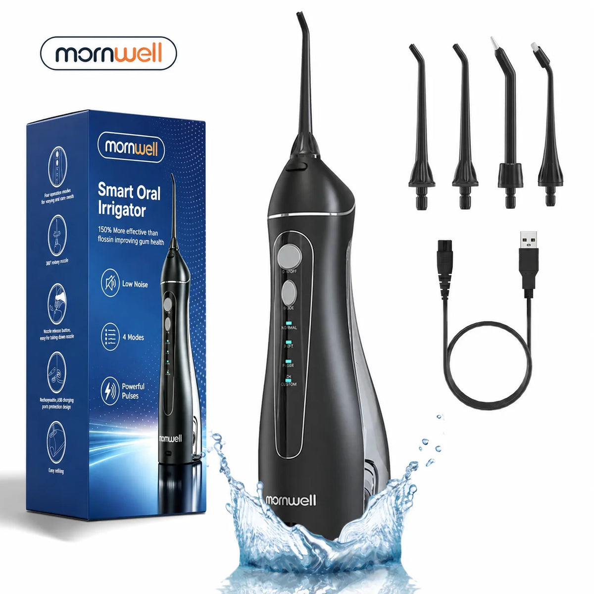 Cordless Water Flosser Dental Oral Irrigator Teeth Cleaner F18