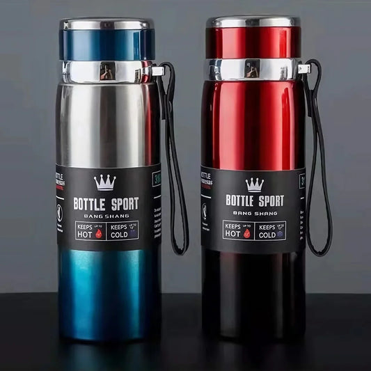 1L Stainless Steel Thermal Water Bottle Vacuum Insulated Travel Flask
