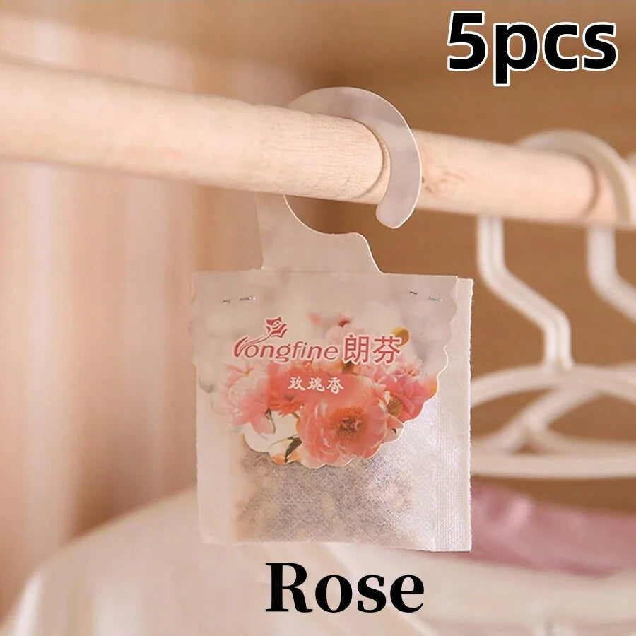 5 10 Pack Wardrobe Hanging Sachets Air Freshener Closet Odor Eliminator - 21