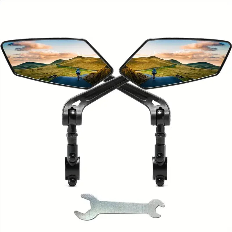 Adjustable Bike Rearview Mirror 360 Rotating Cycling Handlebar Mirror - 9