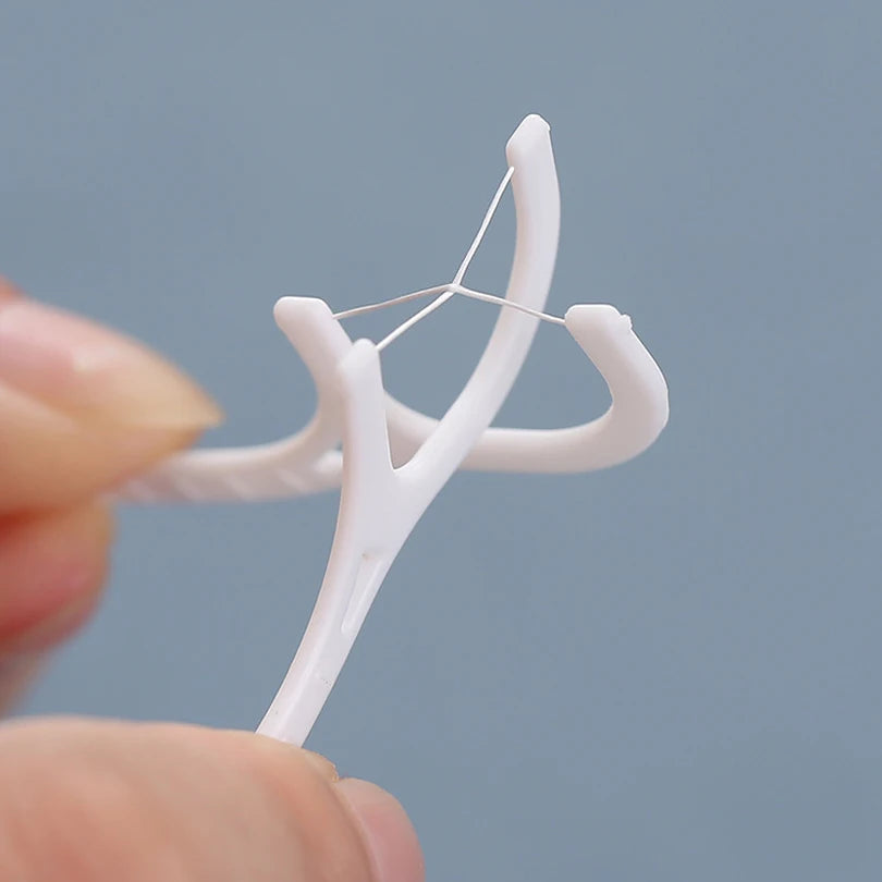Dental Floss Picks Ultra Fine Toothpicks Interdental Cleaning Sticks - 6