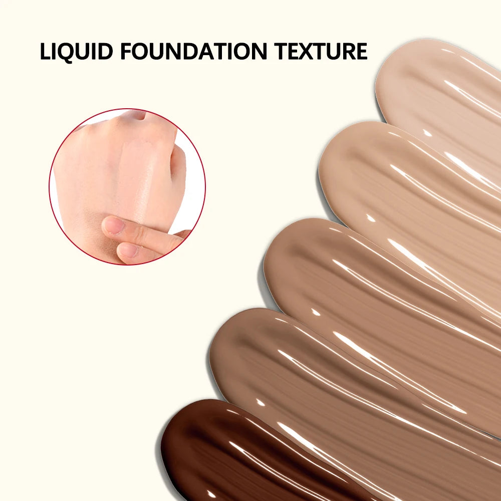 Liquid Foundation Matte Concealer Waterproof Long Lasting Base Makeup - 5