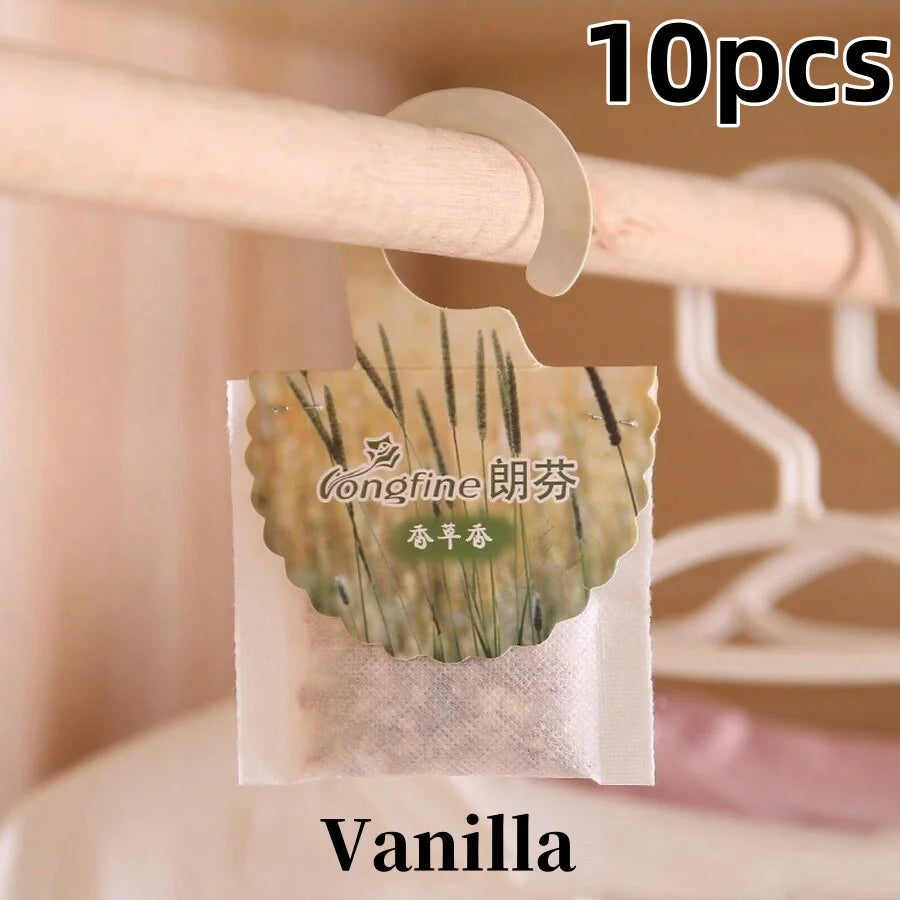5 10 Pack Wardrobe Hanging Sachets Air Freshener Closet Odor Eliminator - 25