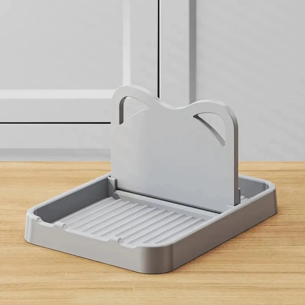 Foldable Pot Lid Holder and Kitchen Spatula Spoon Rest Storage Rack