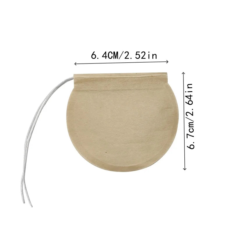 Disposable Tea Filter Bags - Loose Leaf Tea Infuser and Spice Sachets - 6