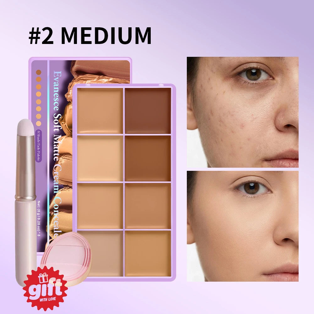 Cream Concealer Palette Long Wear Full Coverage Makeup - 19