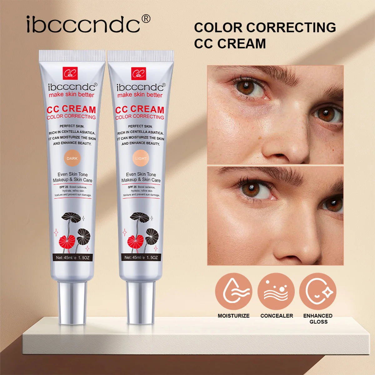Color Correcting CC Cream Moisturizing Foundation Base