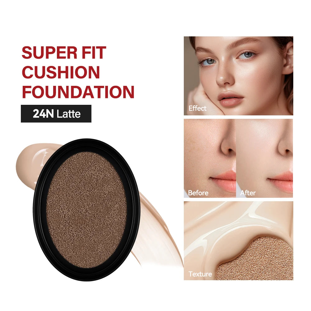 Waterproof Cushion Foundation Refill Long Lasting Korean Makeup CC Cream - 2