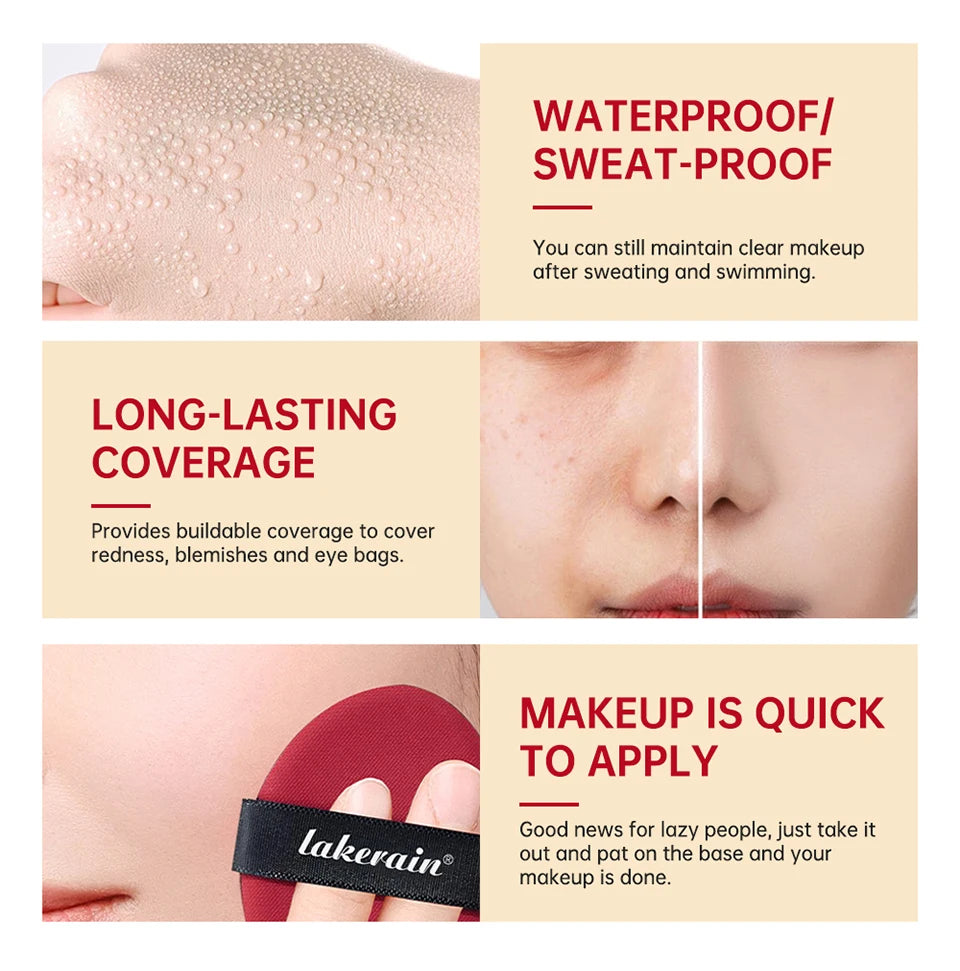 Sunscreen Cushion Foundation Waterproof Long Lasting Concealer - 9