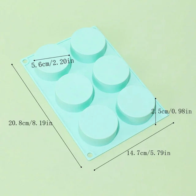 Silicone Donut Mold 6 Cavity Nonstick Baking Pan for Cakes and Pastries - 32