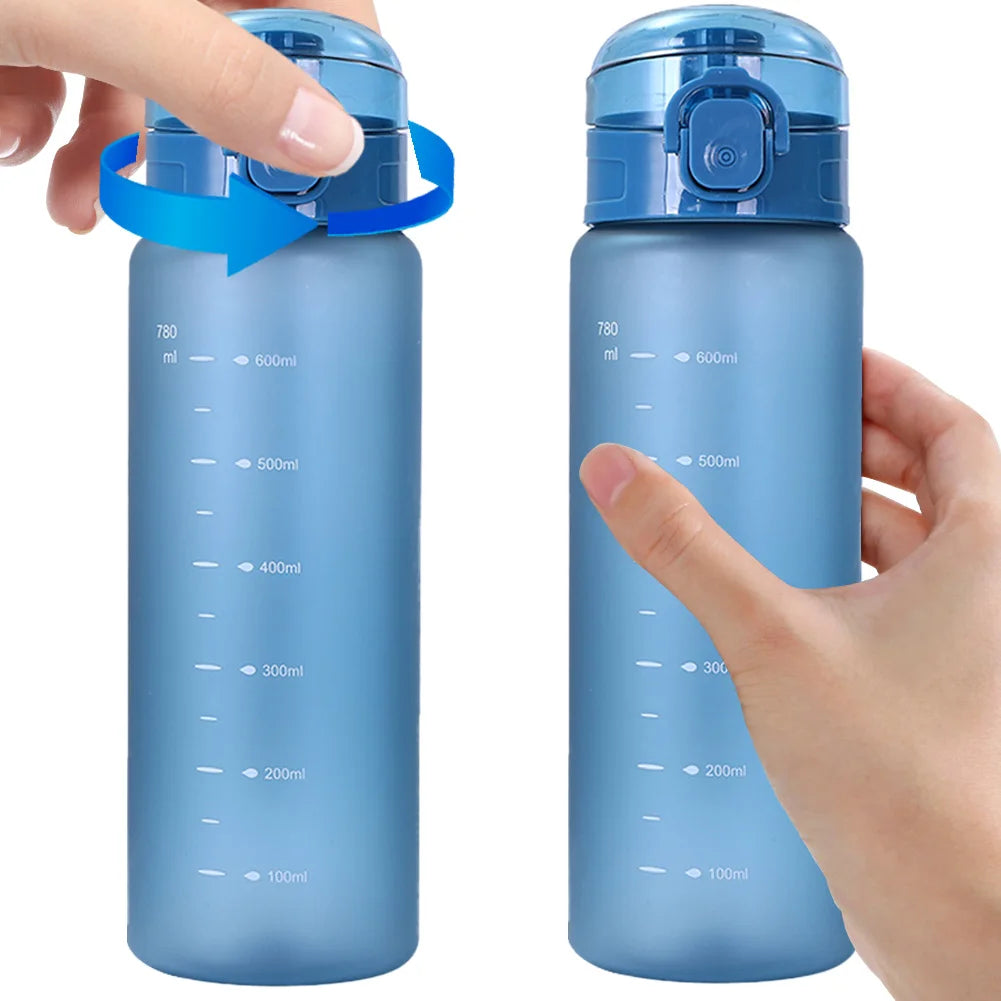 Leak Proof Sports Water Bottle BPA Free Portable Hiking Gym Flask - 11
