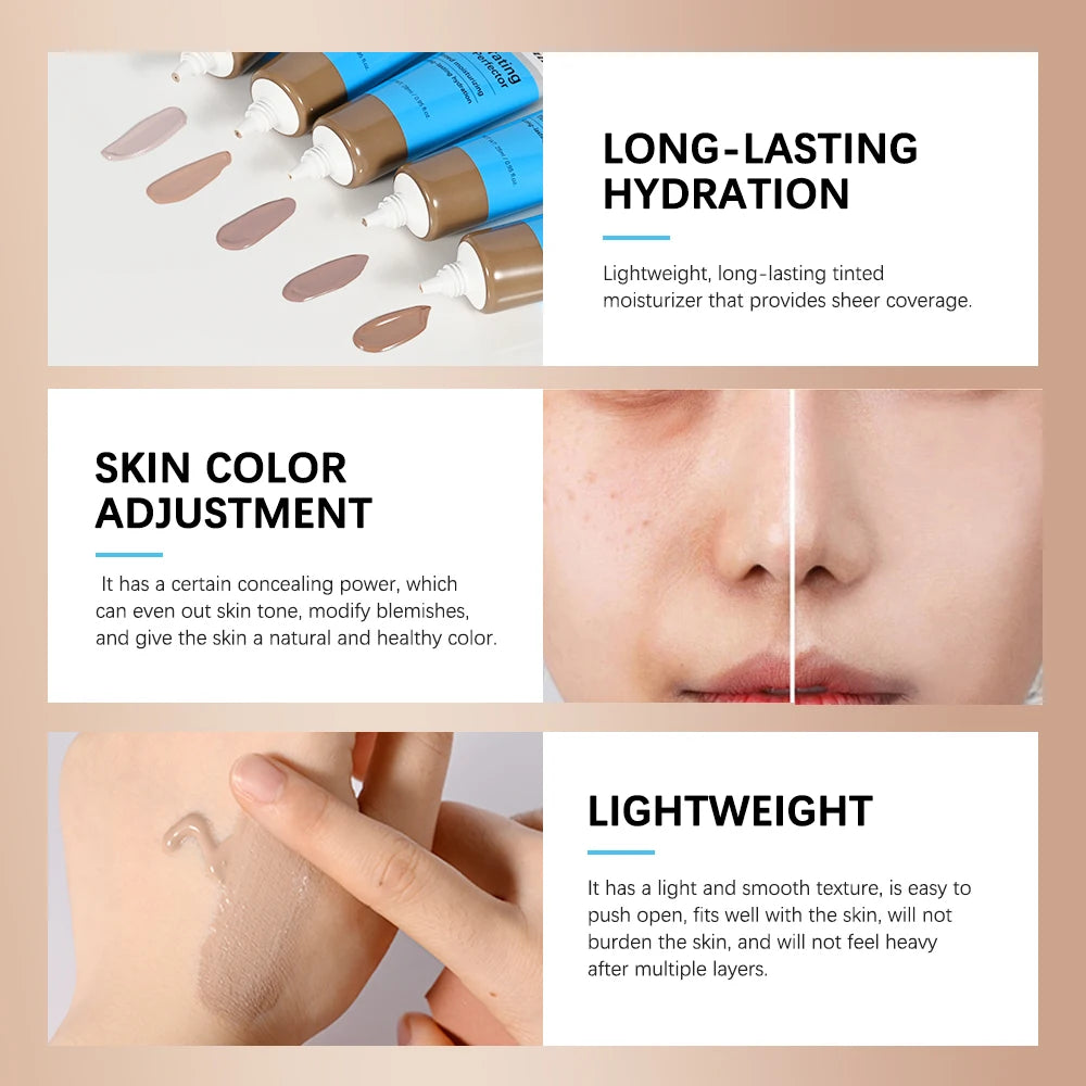 Lakerain Hydrating Tinted Foundation Cream Concealer