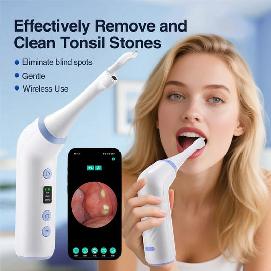 Visible Tonsil Stone Remover HD Camera Vacuum Oral Care Kit