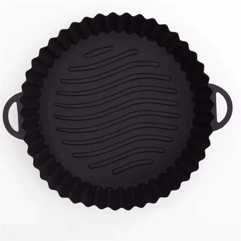 Reusable Silicone Air Fryer Liner Non Stick Square Basket Accessory
