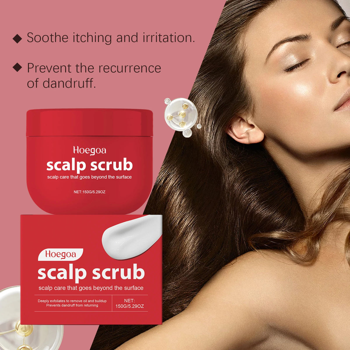 Scalp Scrub Deep Cleansing Exfoliator Dandruff Relief Hair Care