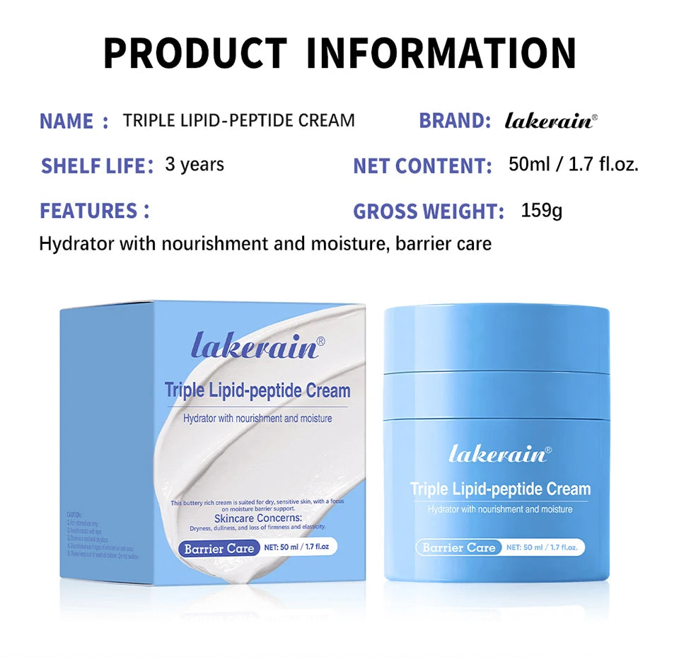Triple Lipid Peptide Cream Deep Hydration Face Moisturizer - 18