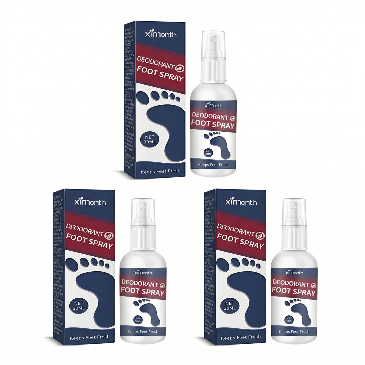 Ximonth Foot Deodorant Spray Odor Removal & Care