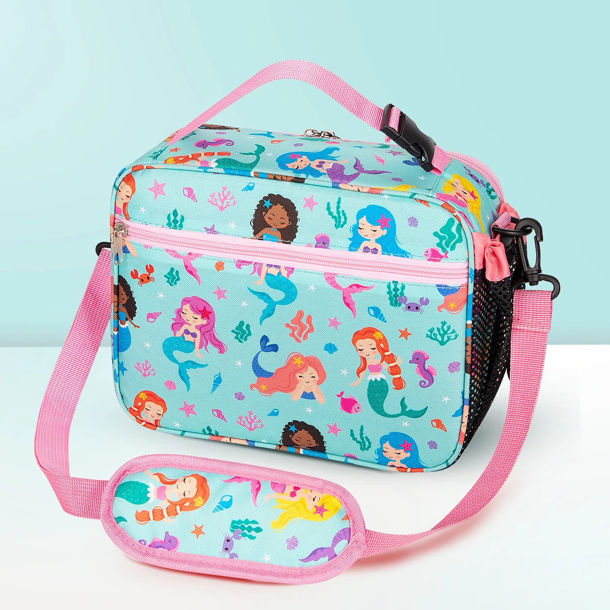 Insulated Cartoon Lunch Bag Portable Thermal Food Box with Shoulder Strap - 22