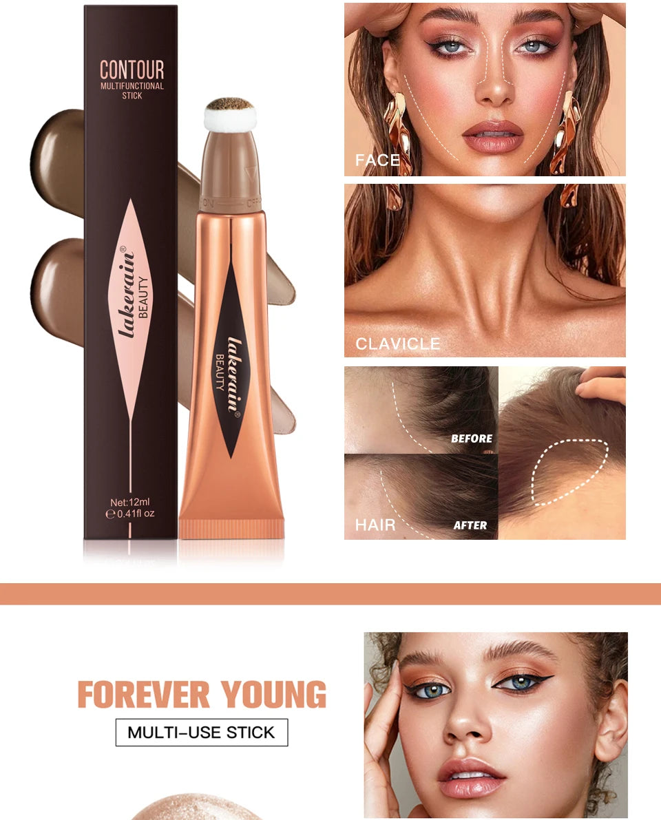 Liquid Contour Wand Blusher Highlighter Makeup Stick - 12