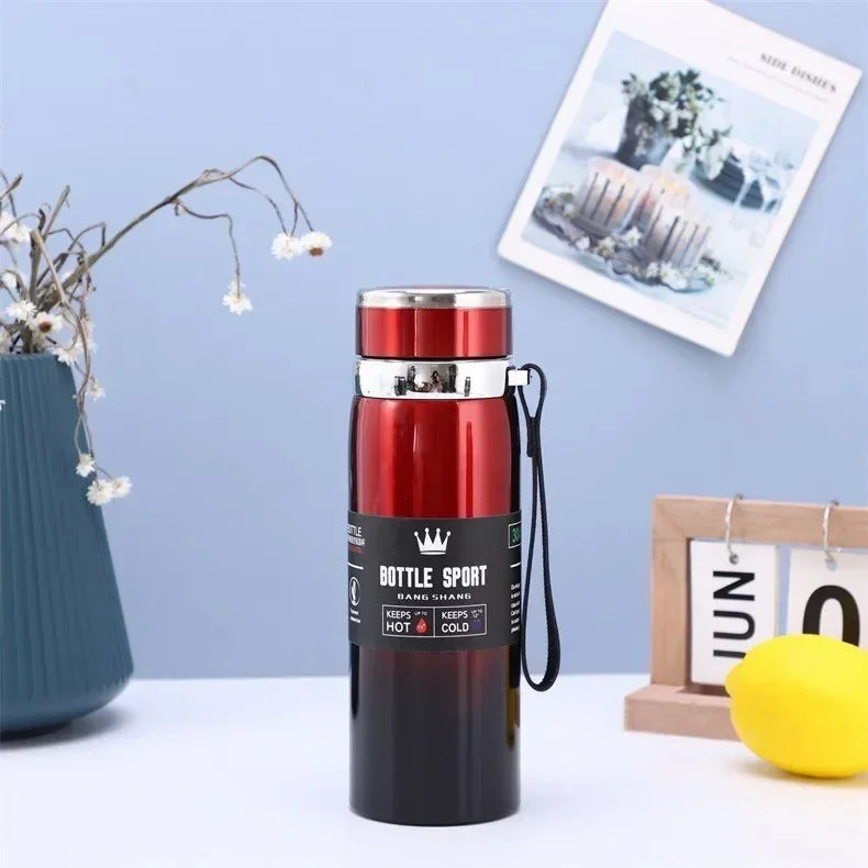 1L Stainless Steel Thermal Water Bottle Vacuum Insulated Travel Flask
