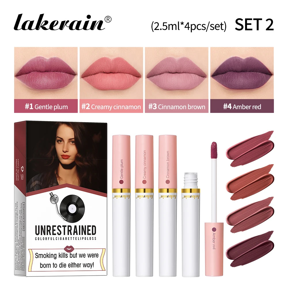 Matte Lipstick Set Waterproof Long Lasting Lip Tint Makeup