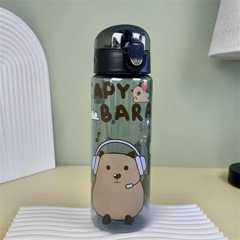 780ml Capybara Water Bottle Cute Cartoon Portable Leakproof Sports Cup - 9