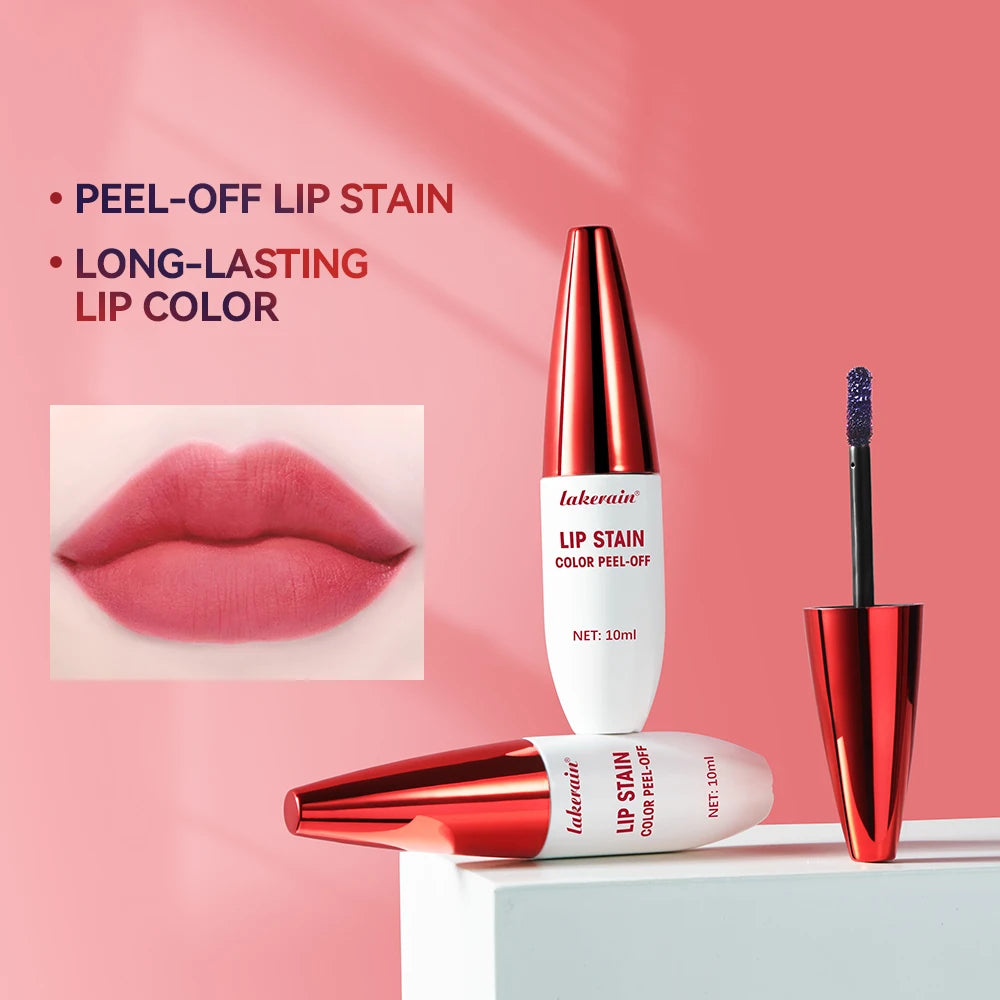 Peel Off Lip Stain Matte Liquid Lipstick Waterproof Lip Gloss - 6