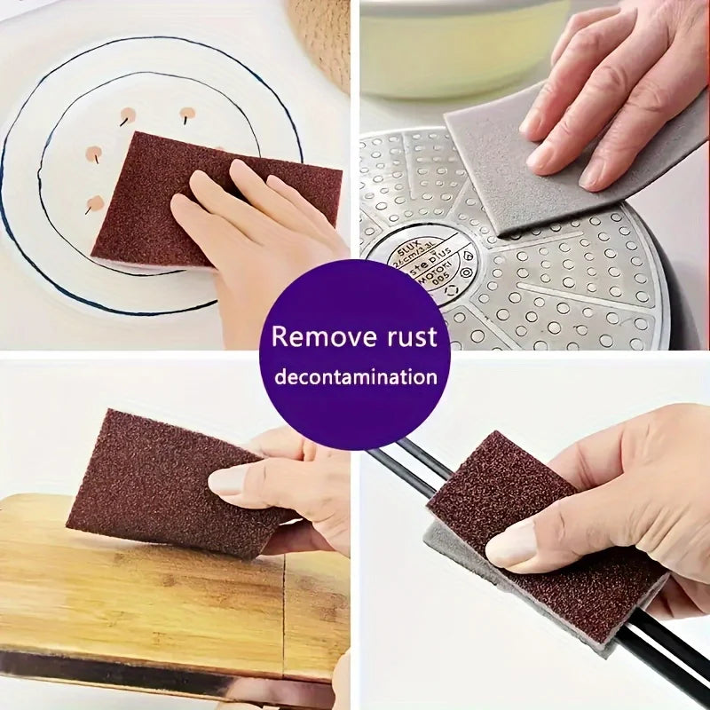 Emery Sponge Roll Magic Cleaning Eraser for Rust Removal and Kitchen Scrub - 3